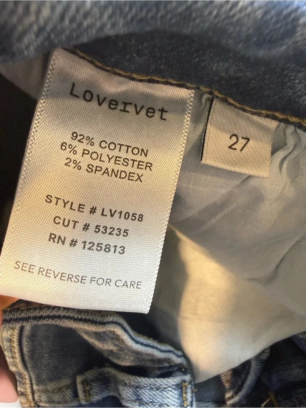 Lovervet by Vervet High Rise Uneven Raw Hem Kick Flare Stretch Jeans Size 27